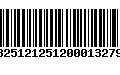 Código de Barras 13251212512000132795