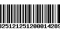 Código de Barras 13251212512000142894