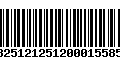 Código de Barras 13251212512000155855