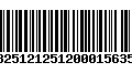 Código de Barras 13251212512000156351