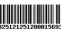 Código de Barras 13251212512000156930