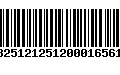 Código de Barras 13251212512000165613