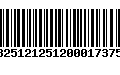 Código de Barras 13251212512000173756