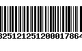 Código de Barras 13251212512000178649