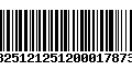 Código de Barras 13251212512000178735