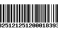 Código de Barras 13251212512000183932