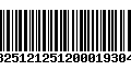 Código de Barras 13251212512000193049