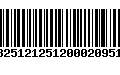 Código de Barras 13251212512000209517