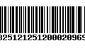 Código de Barras 13251212512000209698