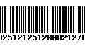 Código de Barras 13251212512000212788