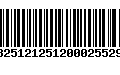 Código de Barras 13251212512000255296