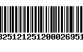 Código de Barras 13251212512000269512