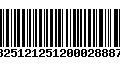 Código de Barras 13251212512000288879