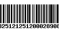 Código de Barras 13251212512000289080