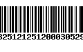 Código de Barras 13251212512000305294