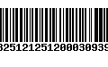 Código de Barras 13251212512000309391