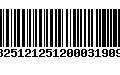 Código de Barras 13251212512000319090