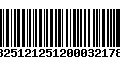 Código de Barras 13251212512000321789