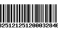 Código de Barras 13251212512000328465