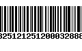 Código de Barras 13251212512000328884