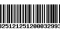 Código de Barras 13251212512000329931