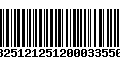 Código de Barras 13251212512000335501