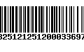 Código de Barras 13251212512000336978