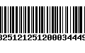 Código de Barras 13251212512000344496