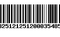 Código de Barras 13251212512000354855