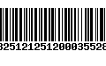 Código de Barras 13251212512000355284