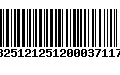 Código de Barras 13251212512000371176