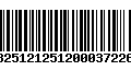 Código de Barras 13251212512000372266