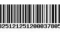 Código de Barras 13251212512000378056