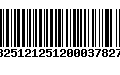 Código de Barras 13251212512000378275