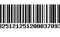 Código de Barras 13251212512000378932