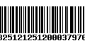 Código de Barras 13251212512000379700