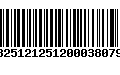 Código de Barras 13251212512000380797