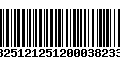 Código de Barras 13251212512000382335