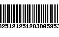 Código de Barras 13251212512030059533