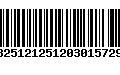 Código de Barras 13251212512030157291