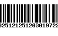 Código de Barras 13251212512030197229