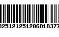 Código de Barras 13251212512060183772