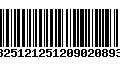 Código de Barras 13251212512090208934