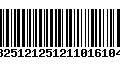 Código de Barras 13251212512110161049