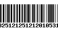 Código de Barras 13251212512120105310