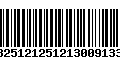 Código de Barras 13251212512130091330