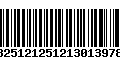 Código de Barras 13251212512130139781