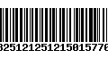 Código de Barras 13251212512150157708