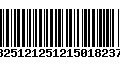 Código de Barras 13251212512150182370