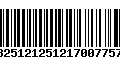 Código de Barras 13251212512170077579